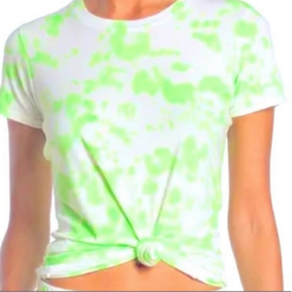 Sundry green and white T-shirt - size 2, small